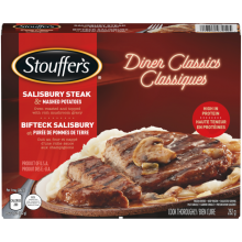 STOUFFERS Diner Classics Salisbury Steak, 282 grams.