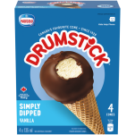 Simply Dipped Vanilla Cones 4 x 135 ml