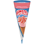 Drumstick strawberry ice cream cone