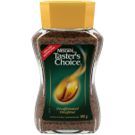 NESCAFÉ Taster's Choice Decaf Coffee, 100 grams.
