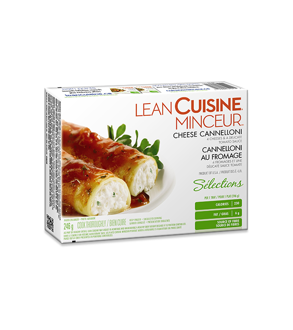 Title text placeholder Cannellonis au fromage LEAN CUISINE, 246 grammes.