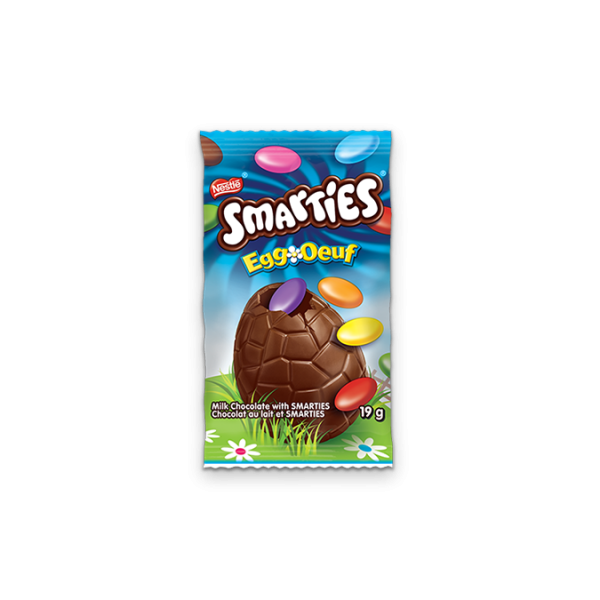 Title text placeholder SMARTIES Chocolate Easter Egg, 19 grams.