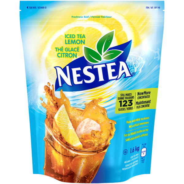 Nestea Lemon Iced Tea Mix With Less Sugar Nestle Canada