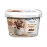 NESTLE REAL DAIRY Ice Cream Chocolate Caramel with Salted Caramel Ripple