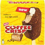 COFFEE CRISP Frozen Dessert Bars, Multipack, 5 x 80 ml.