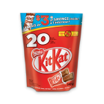 KIT KAT snack sized chocolate bars, pack of 20 bars, 240 grams.