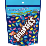 SMARTIES candy-coated milk chocolate, Resealable Bag, 203 grams.