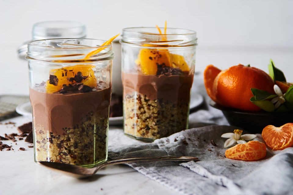 Quick and Easy Chocolate Orange Quinoa Parfait Recipe