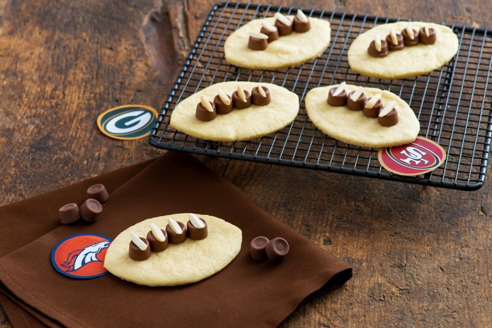 ROLO Football Cookies recipe. Get ready for football with this delicious dessert!