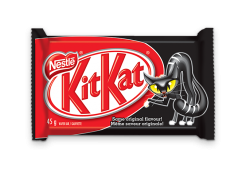KIT KAT Chocolate Bar in a Halloween themed package, 45 grams.