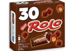 ROLO juniors multipack, 30 count, 30 x 15.6 gram mini bars.