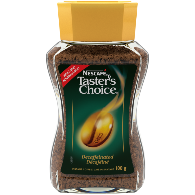 NESCAFÉ Taster's Choice Decaf Coffee, 100 grams.