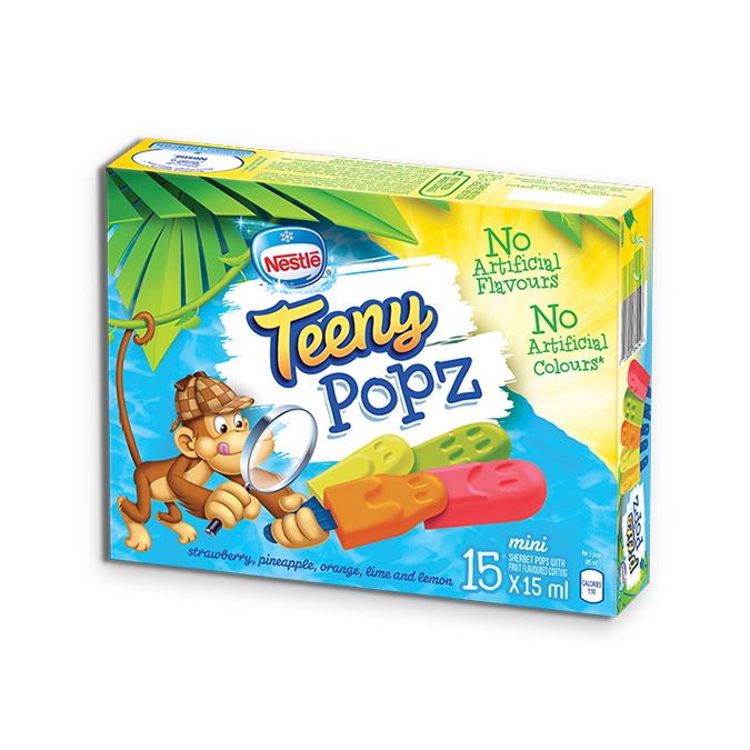TEENY POPZ, Frozen Ice Pops, Multipack, 15 x 15 ml
